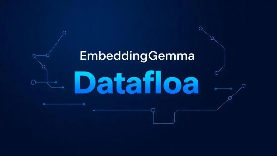 Leveraging EmbeddingGemma and Dataflow for Scalable AI Solutions